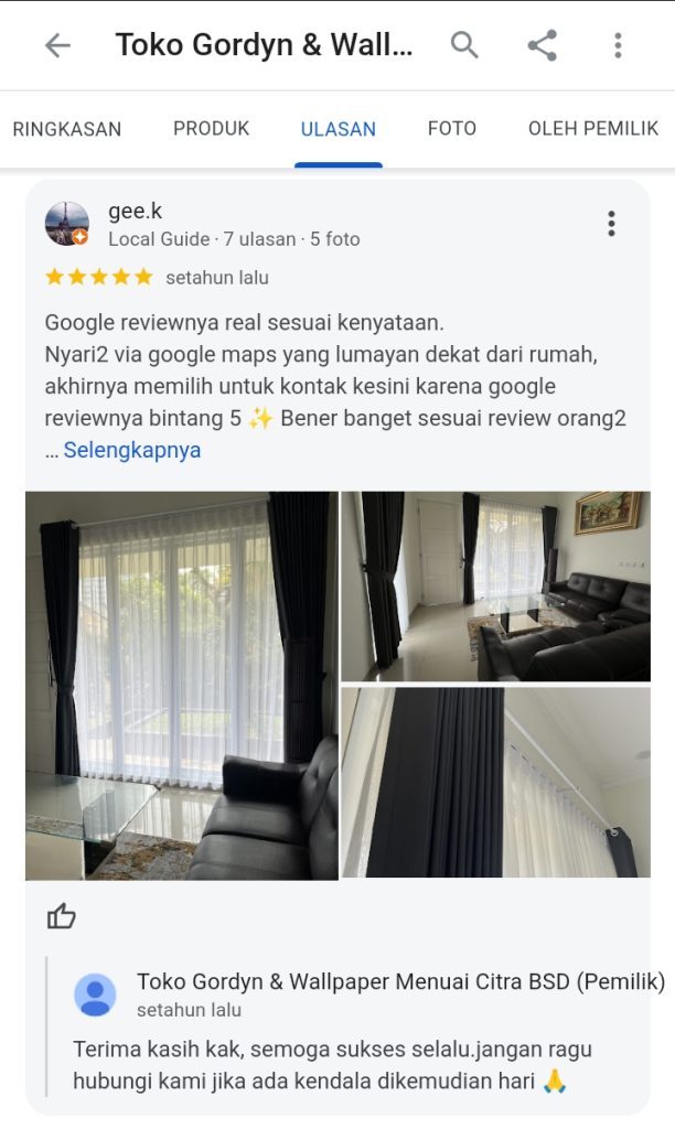 toko gorden tangerang