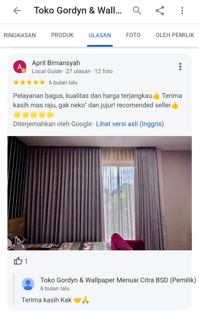 toko gorden tangerang